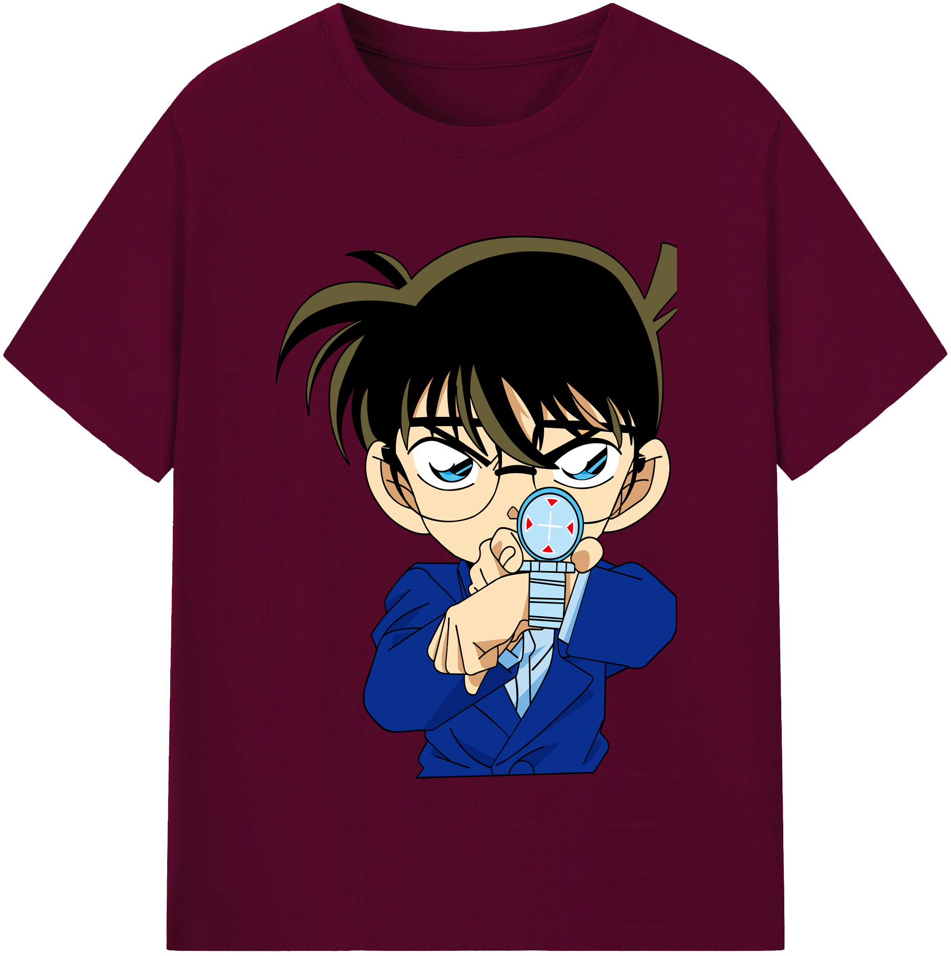 （画像用） 名探偵コナン 江戸川 コナン Detective Conan Conan Edogawa レディースカジュアルプリントTシャツ（綿100％）
